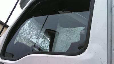 International LT Left Front Door Glass