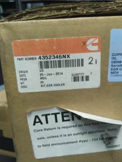 Cummins ISL EGR Cooler