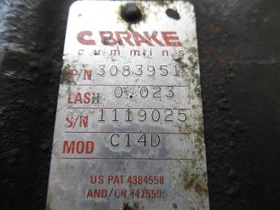 Cummins N14 CELECT Engine Brake for a Cummins N14 CELECT 310-370 HP