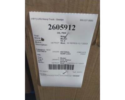 Detroit Series 60 12.7L DDEC V Engine Oil Pan for a Detroit 60 SERIES-12.7 DDC5