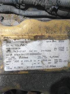 Caterpillar 3306B DI Engine for a CAT 3306B-DI ATA