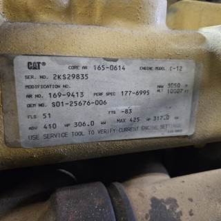 Caterpillar C12 Engine for a CAT C12 (70 PIN) 2KS 8YN 9SM MBL