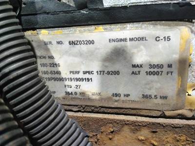 Caterpillar C15 Engine for a CAT C15 (SINGLE TURBO - EPA98)