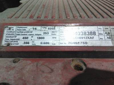 Cummins ISX Engine for a Cummins ISX 8255