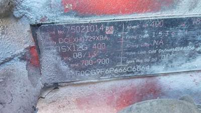 Cummins ISX12 G Engine for a Cummins ISX12G 3647