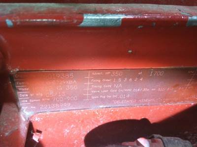 Cummins ISX12 G Engine for a Cummins ISX12G 3647