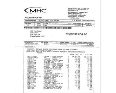 Cummins ISX15 Engine for a Cummins ISX15 3719