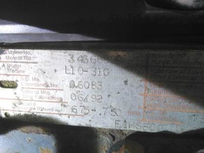 Cummins L10 Engine for a Cummins L10 1558