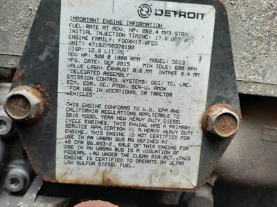 Detroit DD13 Engine for a Detroit DD13 (471927)