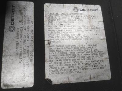 Detroit DD13 Engine for a Detroit DD13 (471927)