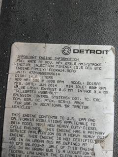 Detroit DD15 Engine for a Detroit DD15 (472906)