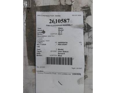 Horton 99A9779-2 Fan Clutch