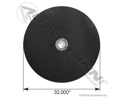 Automann Fifth Wheel Black Lube Disc 32 Inch with Retaining Ring, Part # ATM KPSD32