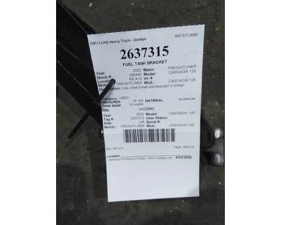 Freightliner Cascadia 126 Left Fuel Tank Strap / Bracket