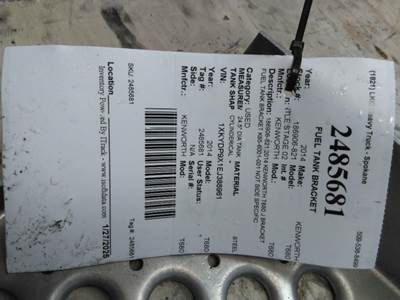 Kenworth T680 Fuel Tank Strap / Bracket