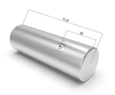 Freightliner COLUMBIA 112 2001-2015 Right Fuel Tank for a Alum Cylinder 115-124 GALLON