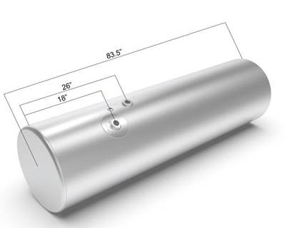 Freightliner Cascadia 113 Left Fuel Tank for a Alum Cylinder 135-144 GALLON