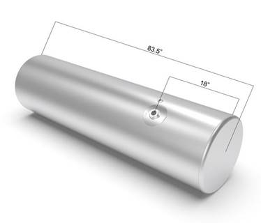 Freightliner Cascadia 113 Right Fuel Tank for a Alum Cylinder 135-144 GALLON