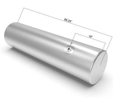 Freightliner Cascadia 113 Right Fuel Tank for a Alum Cylinder 145-154 GALLON