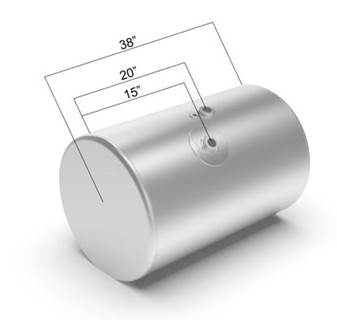 Freightliner Cascadia 113 Left Fuel Tank for a Alum Cylinder 75-84 GALLON