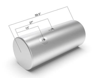 Freightliner Cascadia 113 Left Fuel Tank for a Alum Cylinder 115-124 GALLON