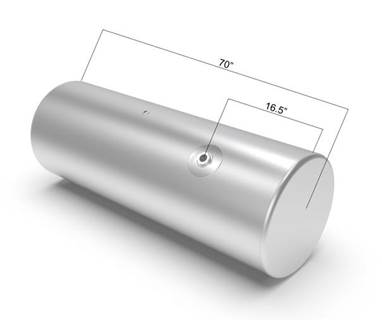 Freightliner Cascadia 113 Right Fuel Tank for a Alum Cylinder 135-144 GALLON