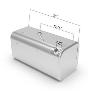 Freightliner FL60 1992-2004 Left Fuel Tank for a Alum D Or Rectangle 55-64 GALLON