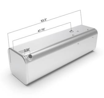Freightliner FL60 1992-2004 Right Fuel Tank for a Alum D Or Rectangle 85-94 GALLON
