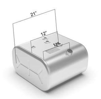 International 4700 1990-2002 Fuel Tank for a Alum D Or Rectangle 25-34 GALLON