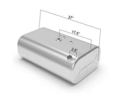 International 4700 1990-2002 Left Fuel Tank for a Alum D Or Rectangle 55-64 GALLON