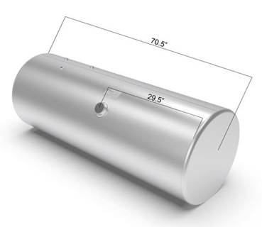 International 9200 1988-1997 Left Fuel Tank for a Alum Cylinder 145-154 GALLON