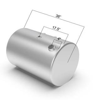 International Left Fuel Tank for a Alum Cylinder 75-84 GALLON