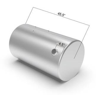 International Left Fuel Tank for a Alum Cylinder 95-104 GALLON