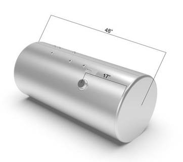 International Left Fuel Tank for a Alum Cylinder 115-124 GALLON