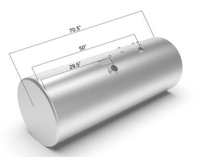 International Right Fuel Tank for a Alum Cylinder 145-154 GALLON