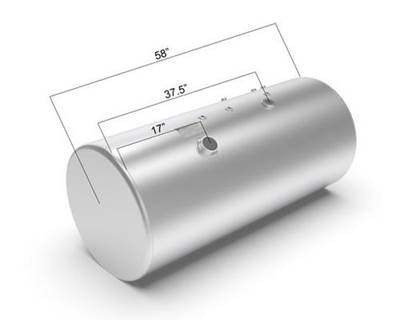 International ProStar Right Fuel Tank for a Alum Cylinder 115-124 GALLON