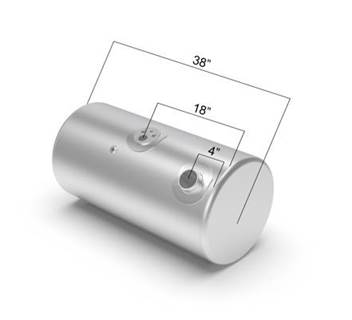 Kenworth T300 1995-2009 Right Fuel Tank for a Alum Cylinder 35-44 GALLON