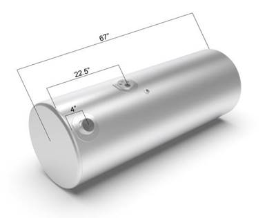 Kenworth T800 Right Fuel Tank for a Alum Cylinder Kenworth 135-144 GALLON