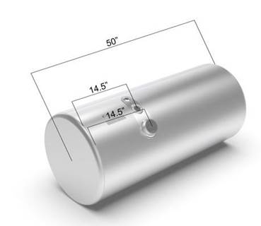 Mack Pinnacle CXU613 Right Fuel Tank for a Alum Cylinder 75-84 GALLON