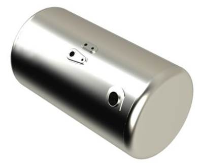 Peterbilt 335 2005-2020 Left Fuel Tank for a Alum Cylinder Peterbilt 145-154 GALLON