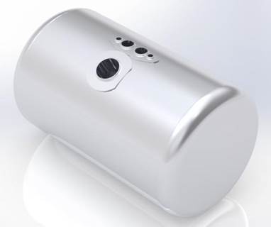 Peterbilt 379 1985-2007 Right Fuel Tank for a Alum Cylinder Peterbilt 65-74 GALLON