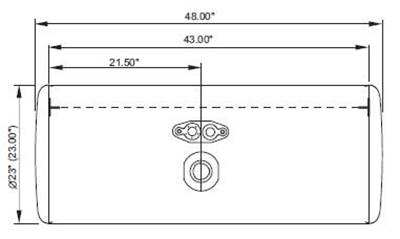 Peterbilt 379 Fuel Tank for a Alum Cylinder Peterbilt 75-84 GALLON