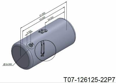 Peterbilt 389 2006-2024 Right Fuel Tank for a Alum Cylinder 125-134 GALLON
