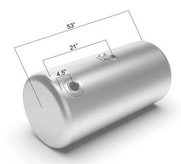 Peterbilt 389 2006-2024 Right Fuel Tank for a Alum Cylinder 105-114 GALLON