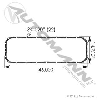 OIL PAN GASKET
MP8, D12, Renault DXi13
For Cast Steel Oil Pan 
