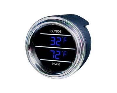 Universal Dual Temp Inside-Outside Gauge, Blue/Chrome, L155