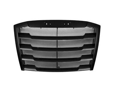 2018-2021 Freightliner Cascadia Grille, Satin Black, with Bug Screen