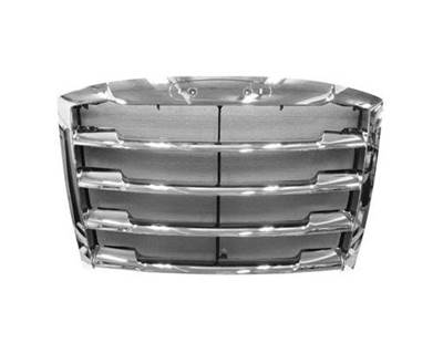 2018-2019 Freightliner Cascadia Chrome Grille with Bug Screen (Plastic)