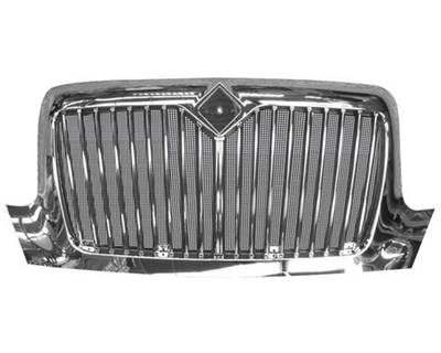 International 4300/4400 Chrome Front Grille with Bug Screen 2002-2020