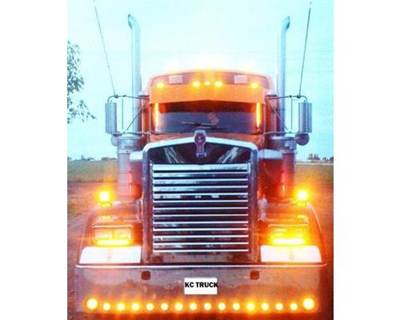 1990-2024 Kenworth W900L Stainless Hood Grille with 13 Louvers